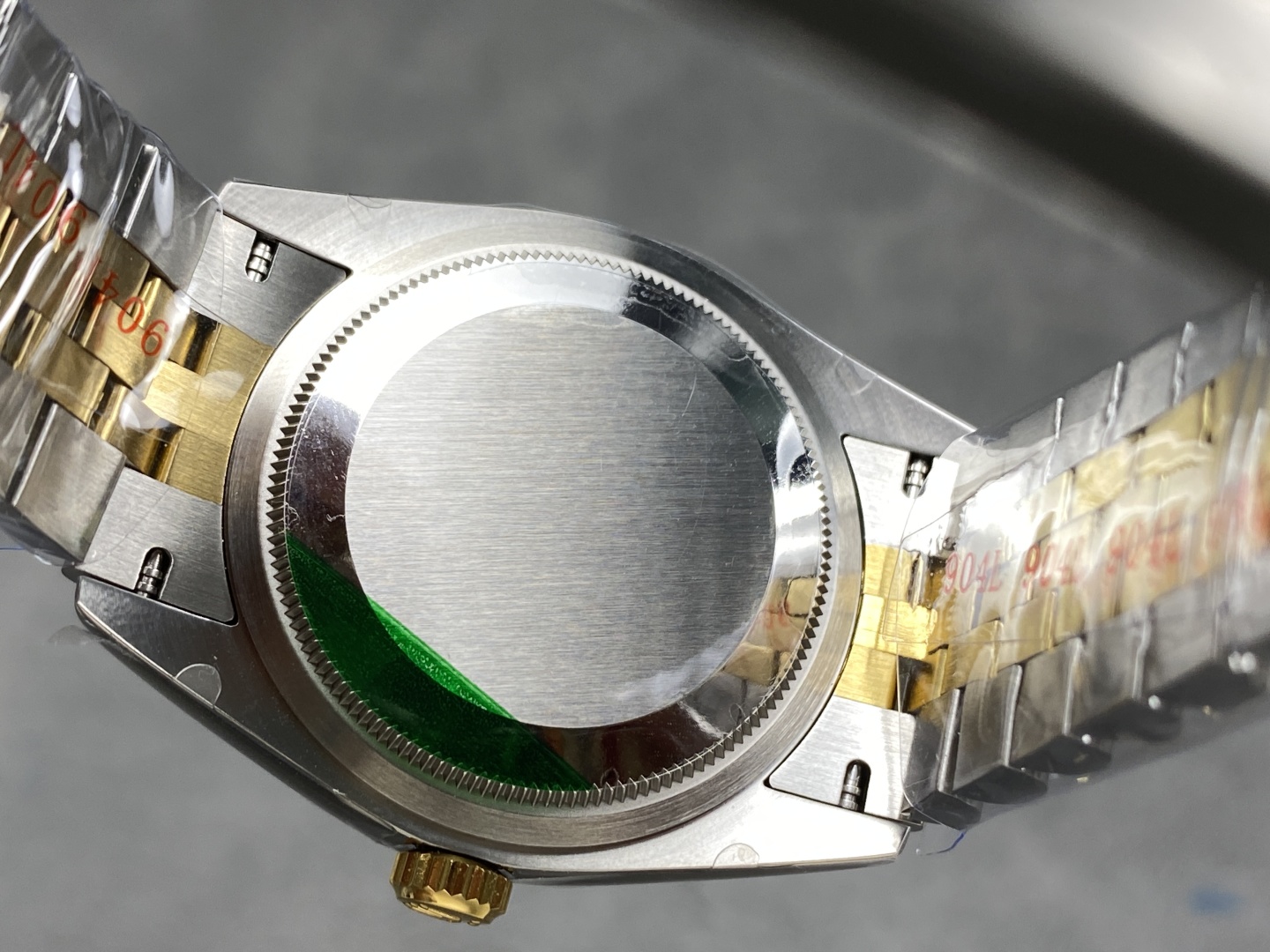 Super clone watch case back with 904L sticker