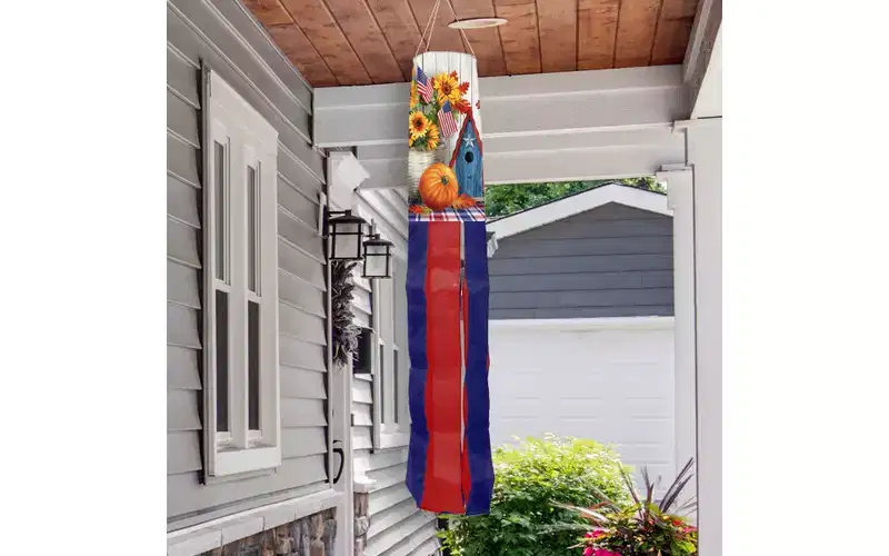 Briarwood Lane Fall American Autumn Windsock Wind Twister 40x6 For Fall Wind Spinner
