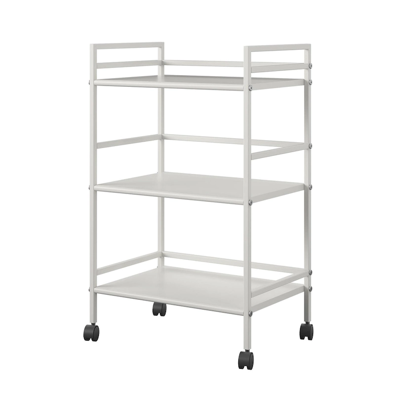 Emerald 3 Shelf Metal Rolling Utility Cart