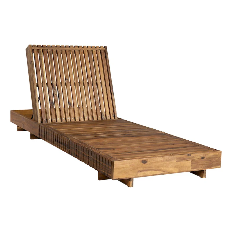 Christopher Knight Home - Johnson Outdoor Acacia Wood Chaise Lounge Set