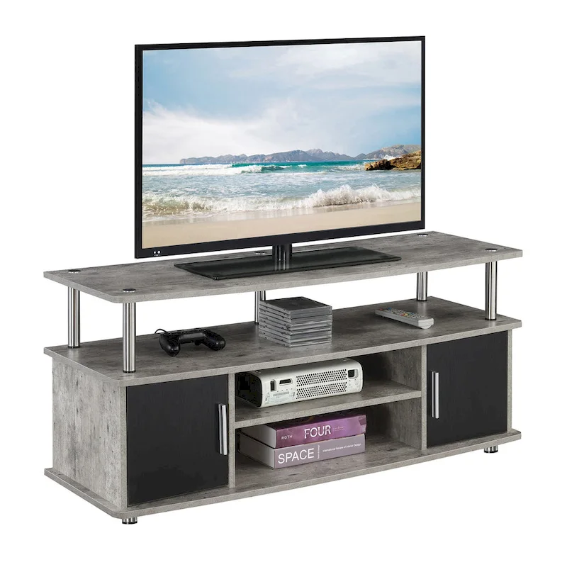 Convenience Concepts Designs2Go Monterey 55 inch TV Stand with Cabinets and Shelves