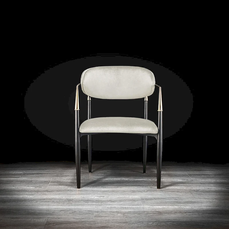 Roubi Gold Stainless Steel Dining Chair