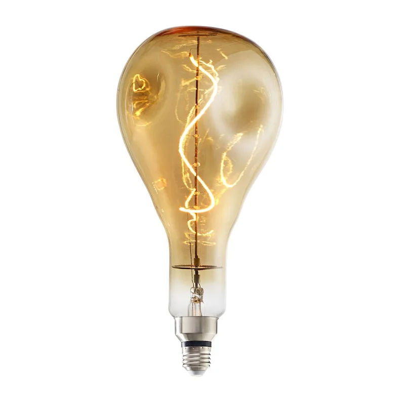 Bulbrite Single 4 Watt Dimmable Antique Grand Nostalgic Droplet Medium (E26) LED Bulb - Amber Light