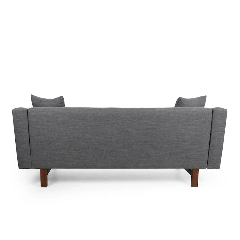 3-Seater Upholstered Sofa Mid-Century Modern Design Birch Wood Legs 73.5