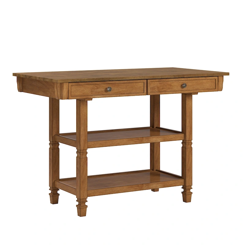 Elena 2-tone Antique Kitchen Island Buffet by iNSPIRE Q Classic