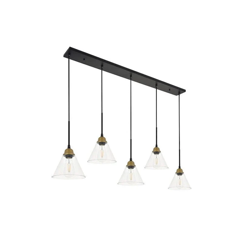 Histoire 5 light chrome Pendant
