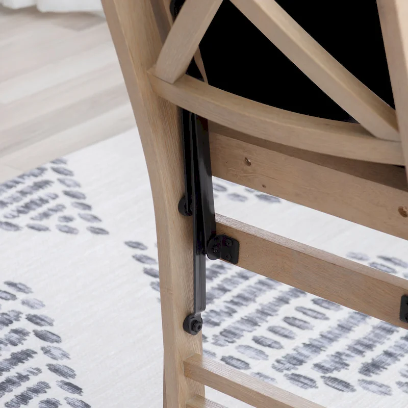 Lesvos X Back Grey Wash Folding Side Dining Chair (Set of 2)