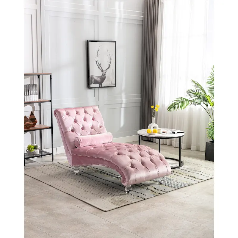 Leisure concubine sofa with acrylic feet