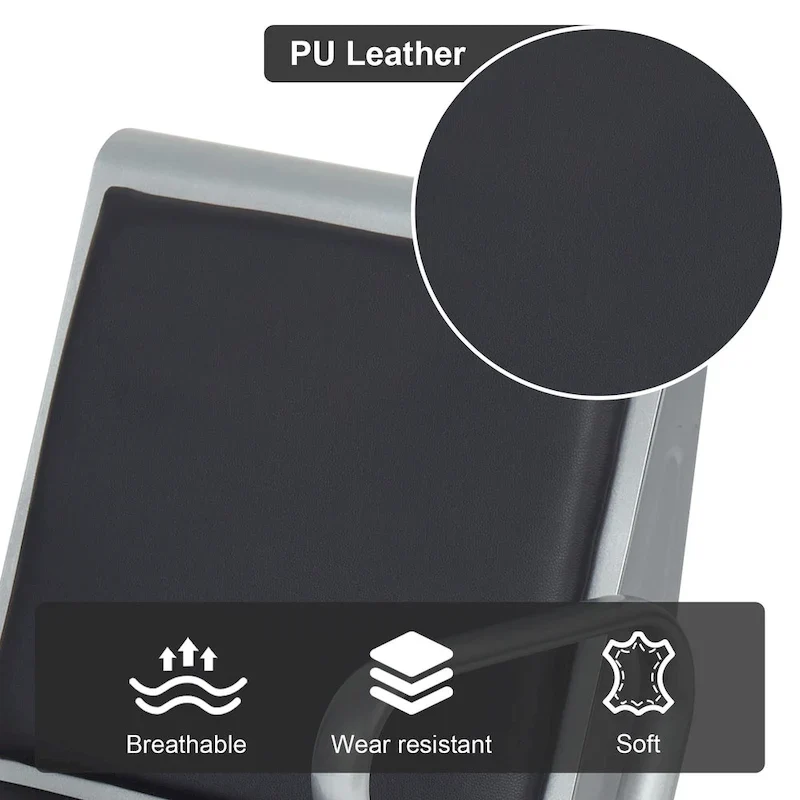 PU Leather Office Waiting Room Chairs - Reception Guest Bench