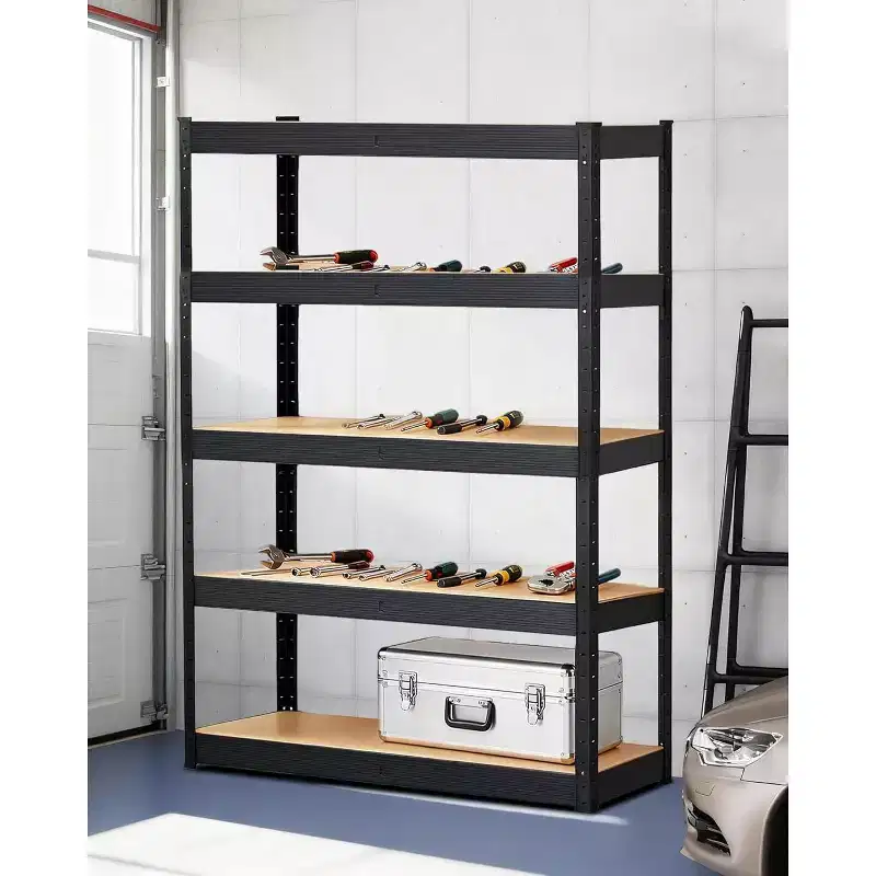 5-Tier Heavy Duty Metal Shelving Unit, Adjustable Garage Storage Rack 2000 lbs Capacity for Garage Warehouse Basement