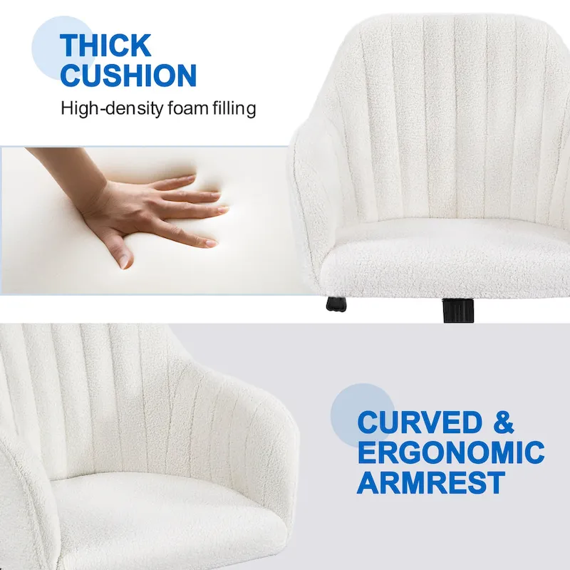 Height-Adjustable Swivel Office Chair