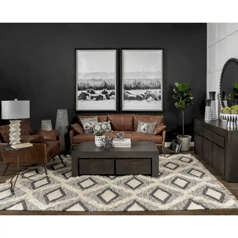 Brown Genuine Leather Sofa - 82.0L x 33.0W x 32.3H