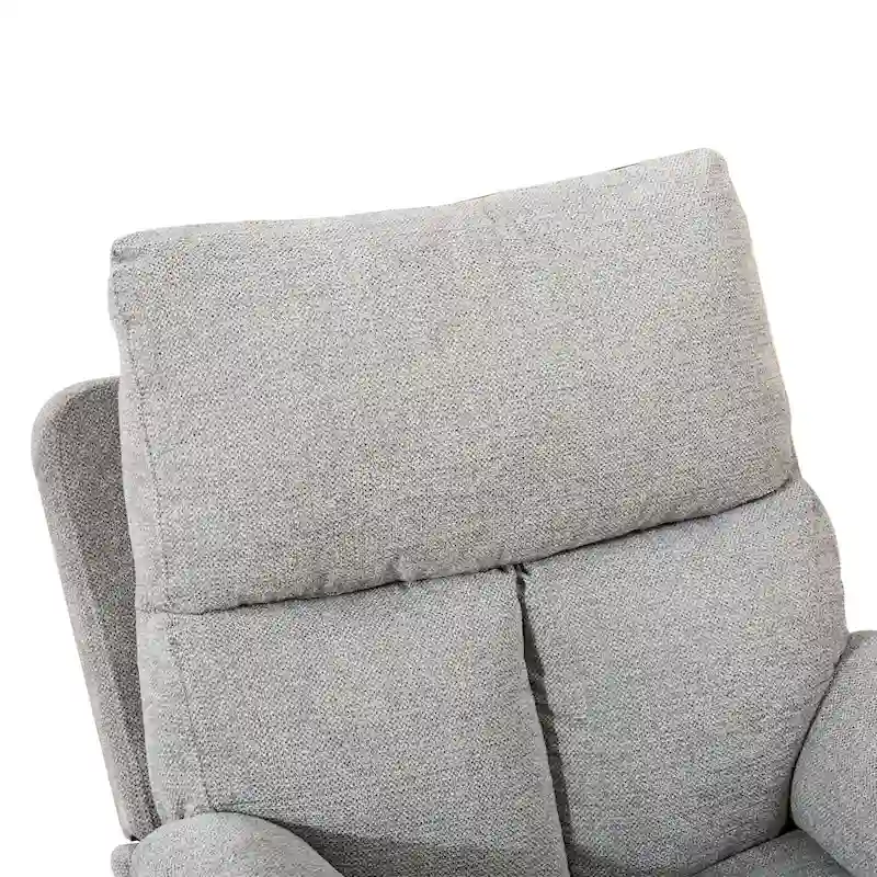Swivel Rocker Fabric Recliner Chair Manual Reclining Sofa Set of two
