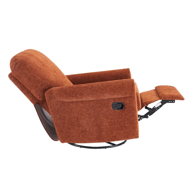 Heido 360 Degree Swivel Glider Manual Recliner Leisure Chair Set of 2