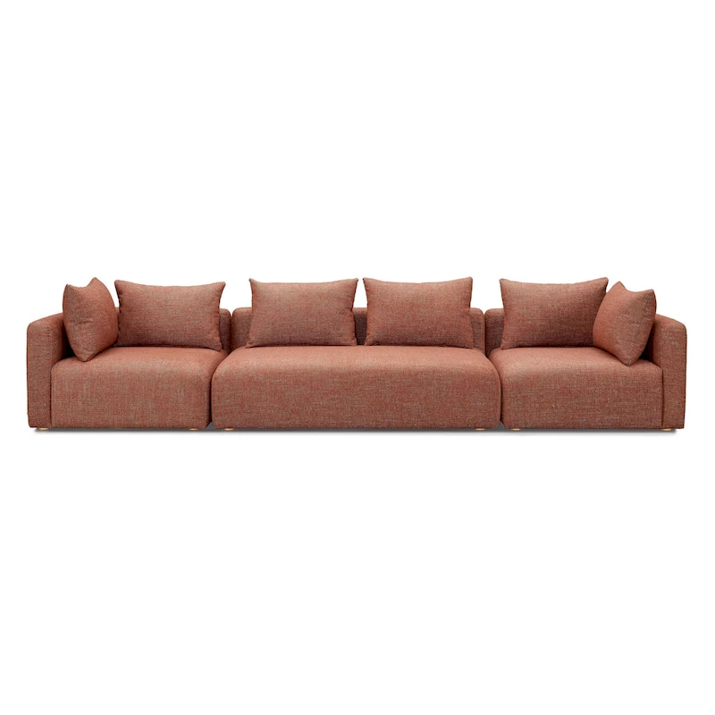 Hangover Cream Upholstered 145 Long Sofa