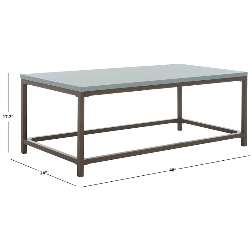 SAFAVIEH Aino Reclamined Wood Finish Coffee Table - 48