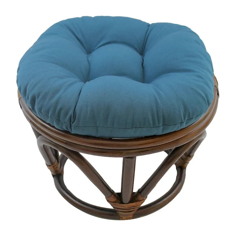 18-inch Footstool with Twill Cushion