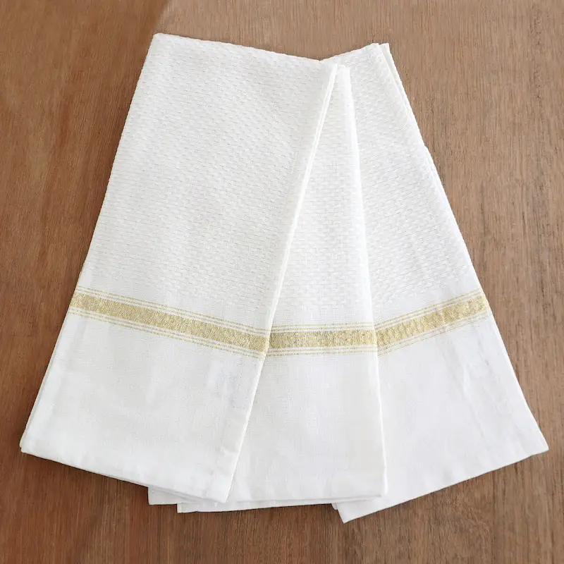 Novica Handmade Snow Sophistication Cotton Dish Towels (Set Of 3)