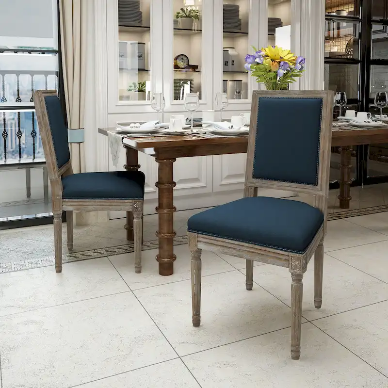 Traditional Fabric Dining Chair (Set of 2)