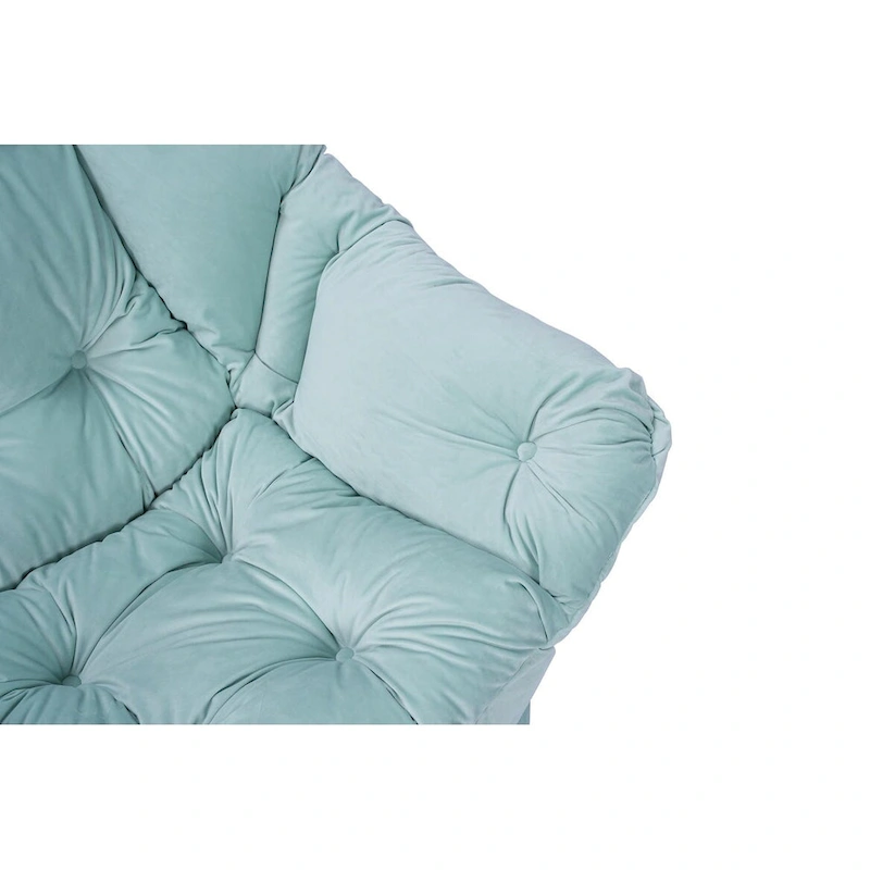 Green 22.35 Tufted Lounge Chair with Side Pocket