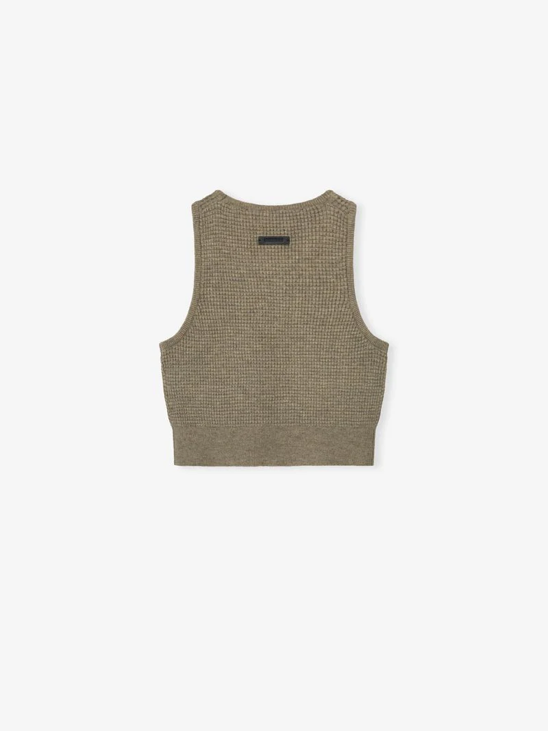 Womens Waffle Knit Sport Tank