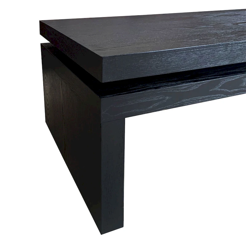 Modern Black Wooden Coffee Table
