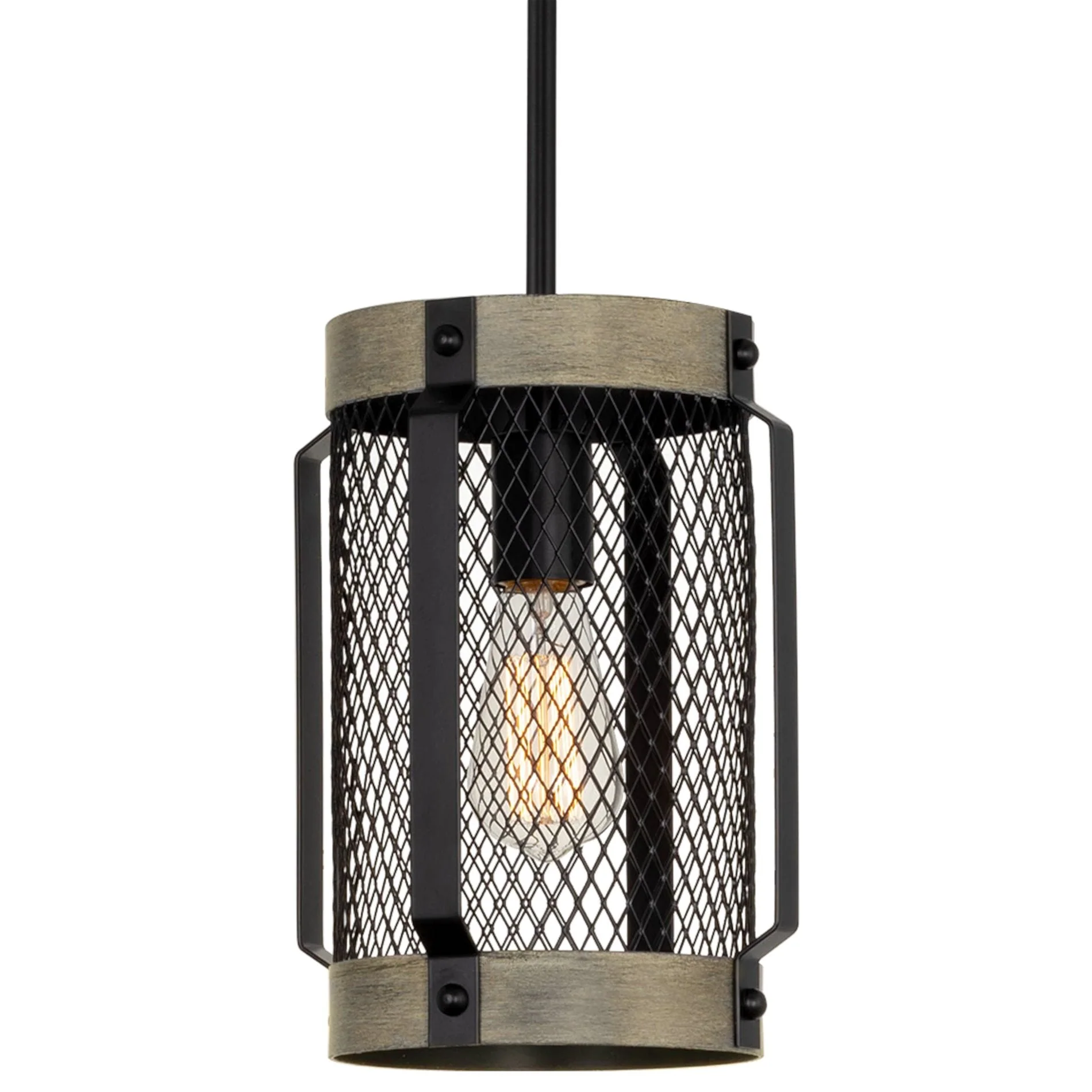 Giles 11 Modern Farmhouse Lattice Hanging Lantern Pendant Light