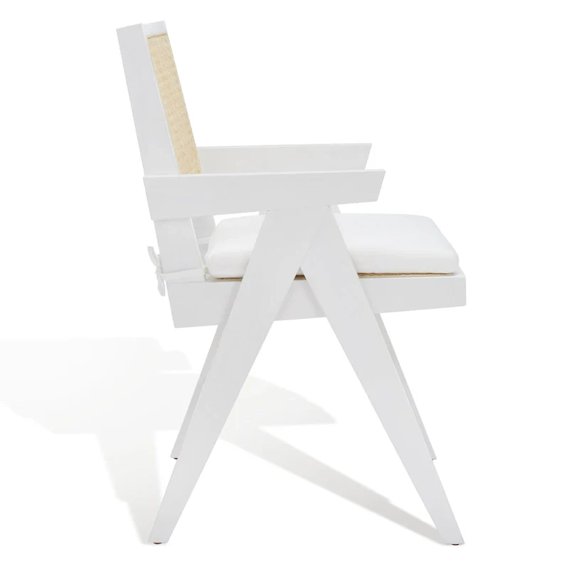 SAFAVIEH Couture Maiju Rattan Arm Chair - 21 In. W x 23 In. D x 34 In. H - 21Wx23Dx34H