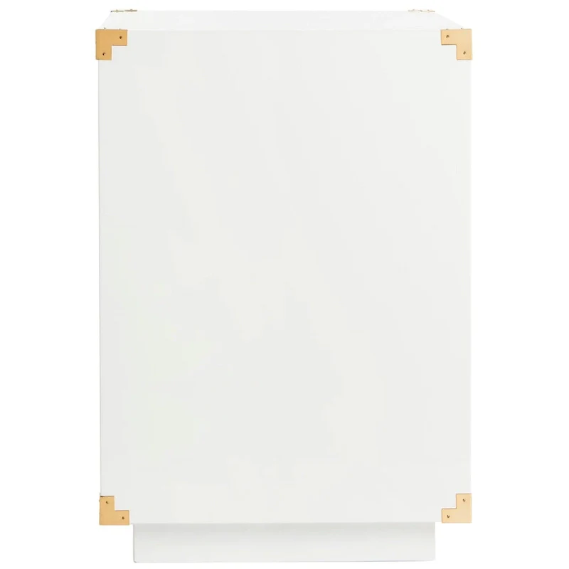 SAFAVIEH Couture Gilberte Lacquer Side Table - 24 In W x 18 In D x 26 In H - 24Wx18Dx26H