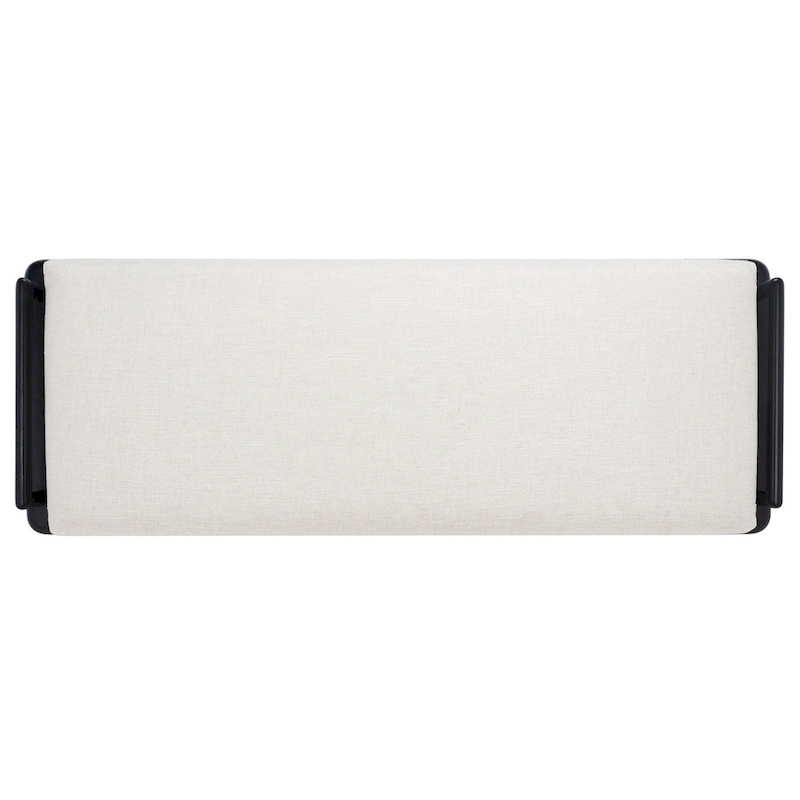 SAFAVIEH Couture Grizelda Teak Cushion Bench - 70 In W x 26 In D x 19 In H - 70Wx26Dx19H