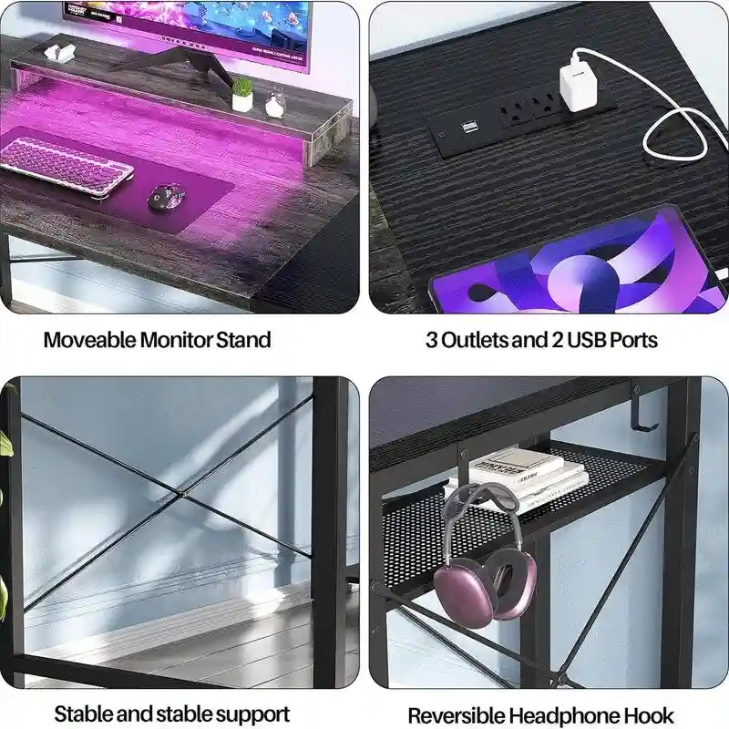 39.4  Gaming Desk with LED