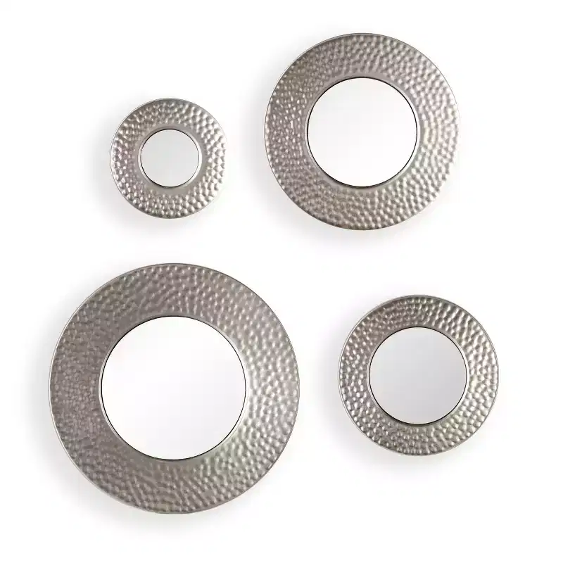 Callari Silver Sphere Wall Mirror 4 Piece - Silver - SEI