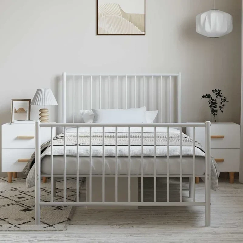 vidaXL Metal Bed Frame, No Mattress