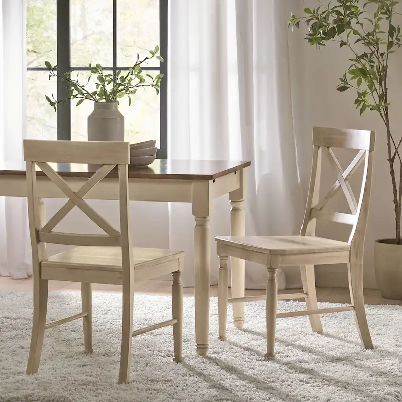 Rovie Acacia Wood Dining Chair (Set of 2) by Christopher Knight Home