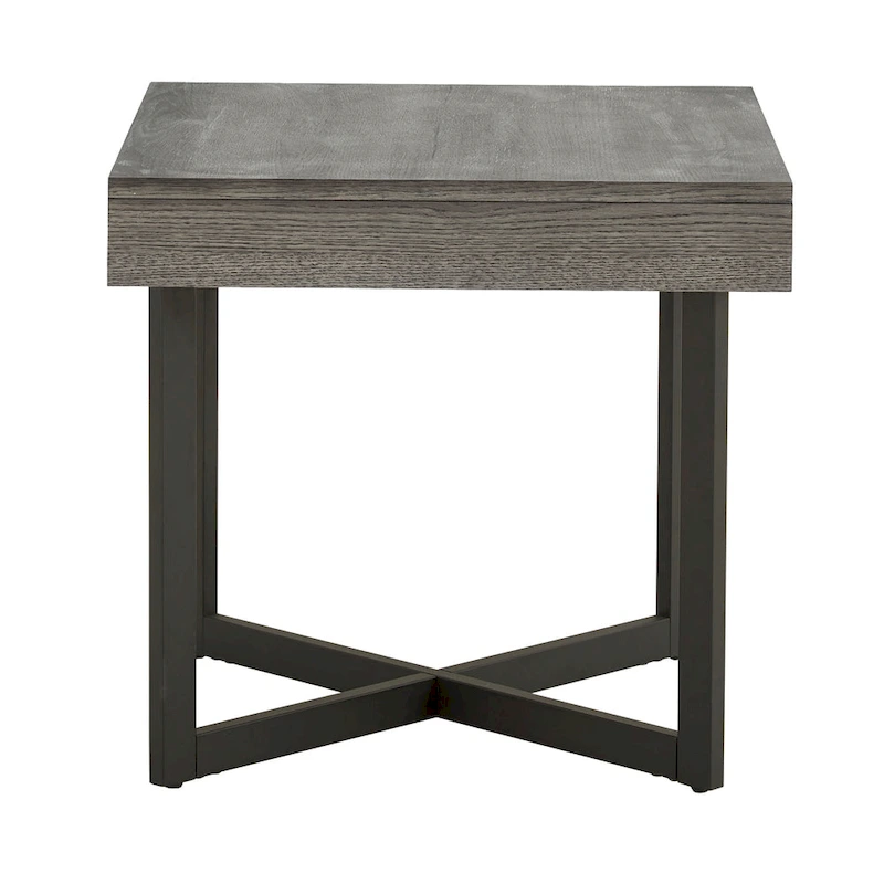 Eldersley Wood Finish End Table with One Drawer by iNSPIRE Q Modern