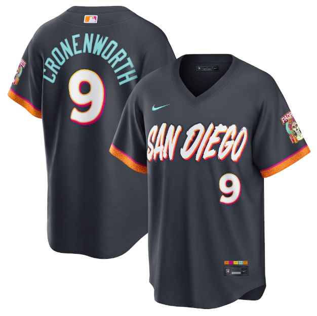 San Diego Padres Jake Cronenworth Obsidian 2026 City Connect Stadium Jersey