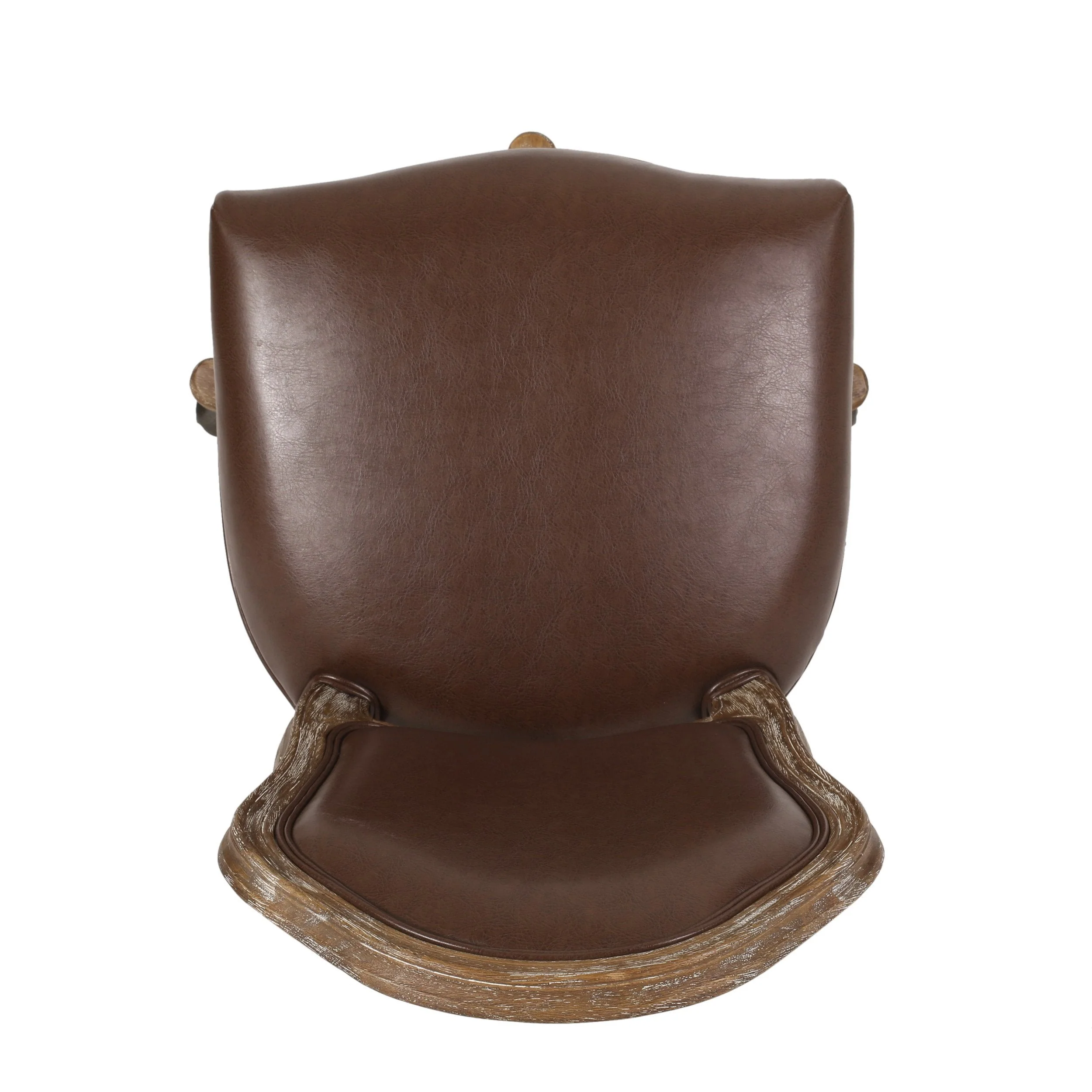 French Country Upholstered Swivel Office Chair - NH572513