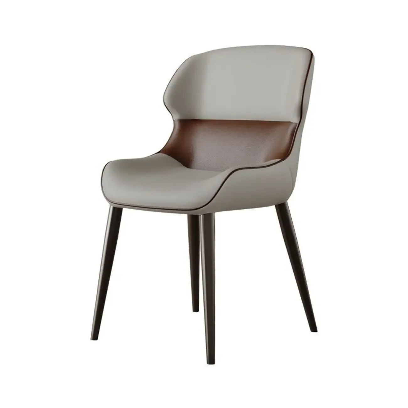 Modern Faux Leather Full Back Dining Chair