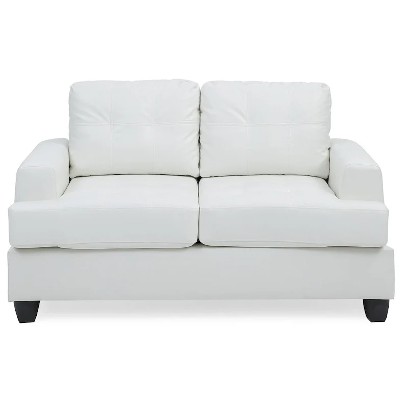 Sandridge Faux Leather Loveseat