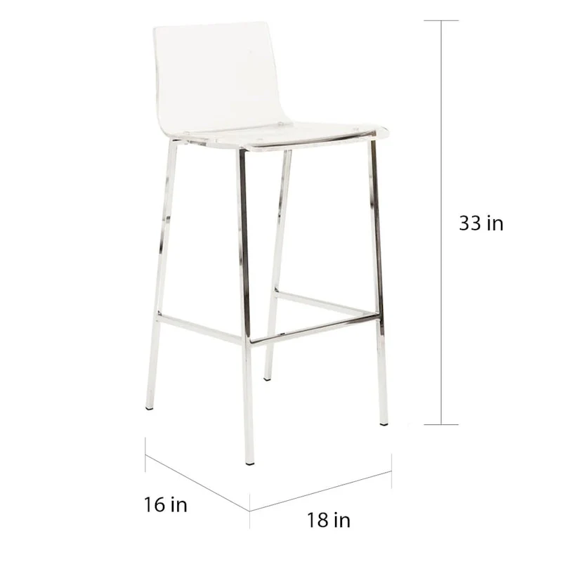 Clear Acrylic Counter Stool