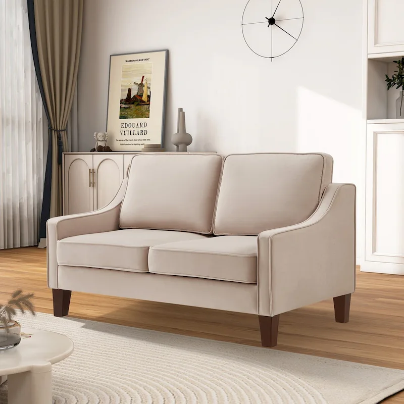 2-Seater Velvet Loveseat Sofa