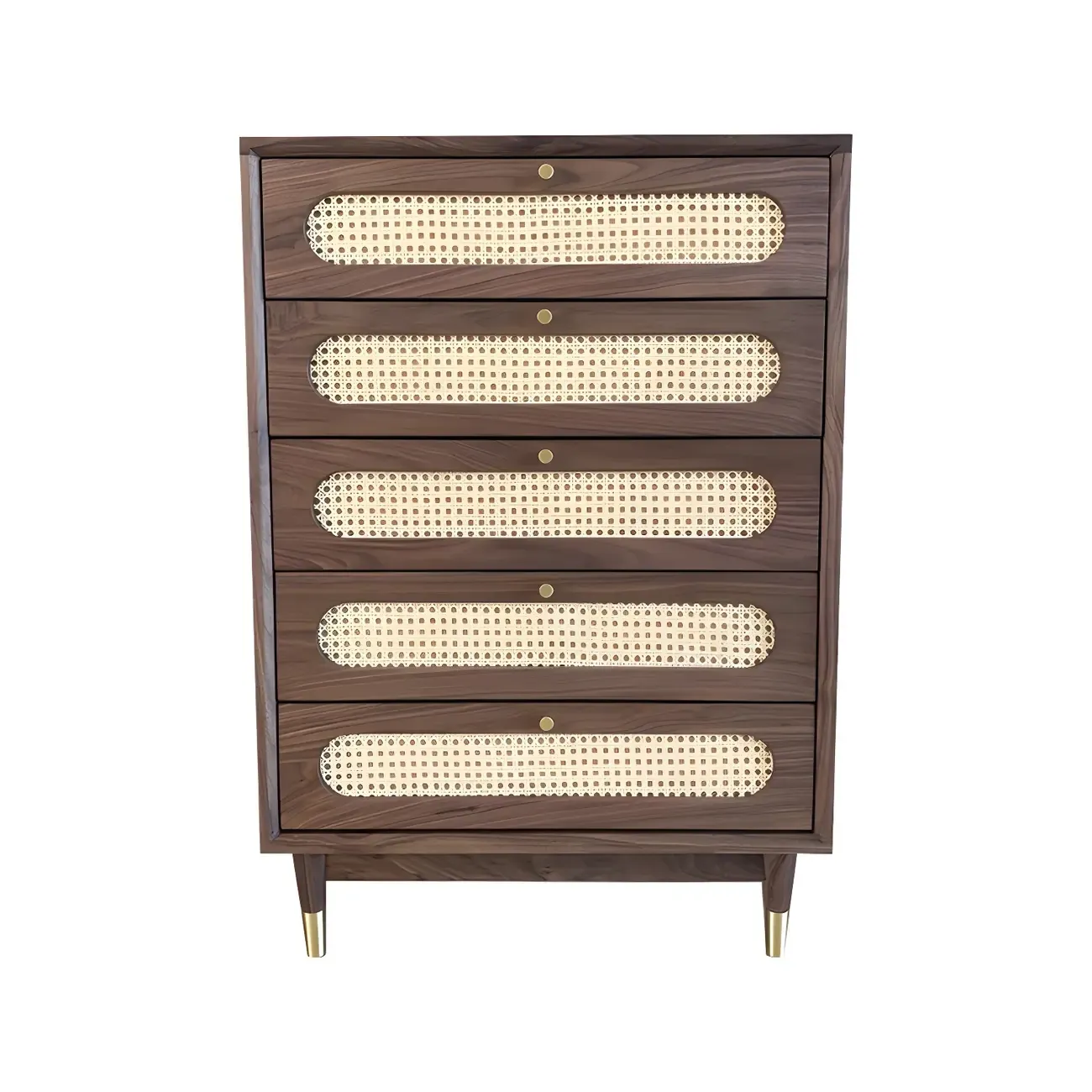 Traditional Dark Brown Wooden Dressers & Chests with Drawers