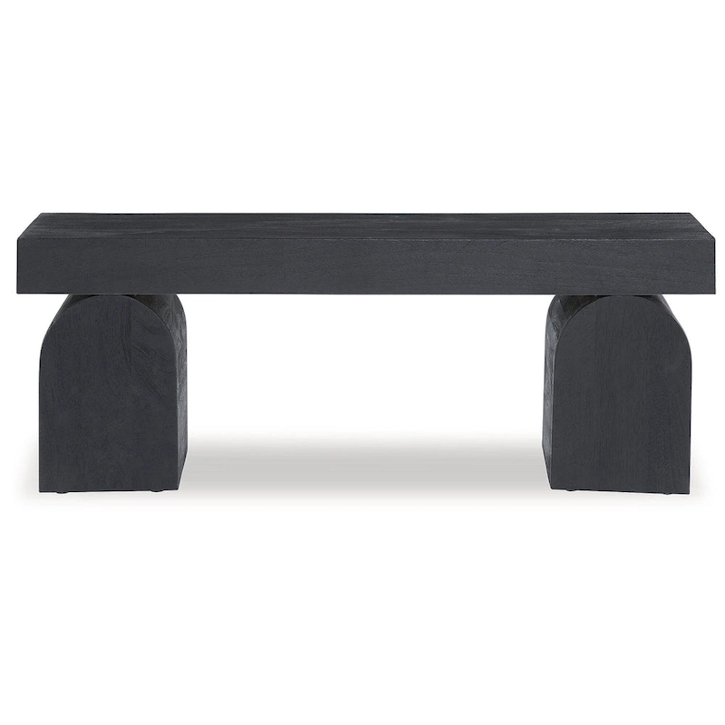Signature Design by Ashley Holgrove Black Accent Bench - 50  W x 16  D x 18.25  H