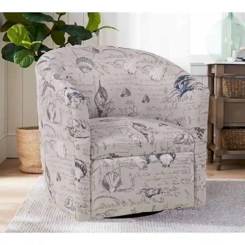 Sea Oat Swivel Barrel polyester Chair