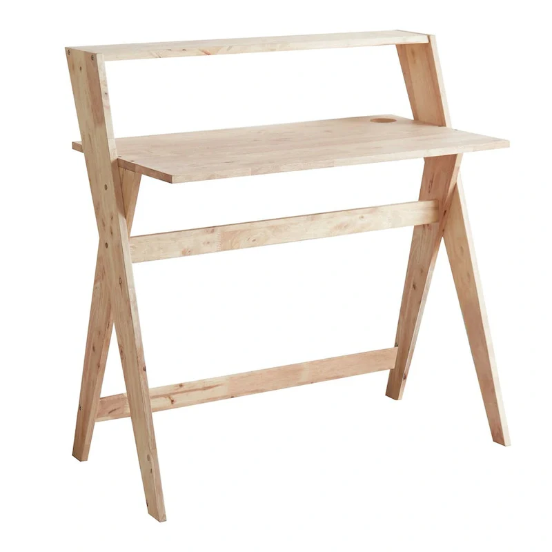 37.5 In. Mid Century Modern X Leg Study Desk