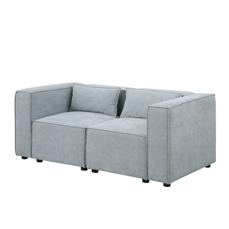 Chenille Fabric Sofa with Legs