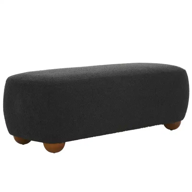 Whitley Rectangular Ottoman With Wood Legs - OTT1302 - Safavieh