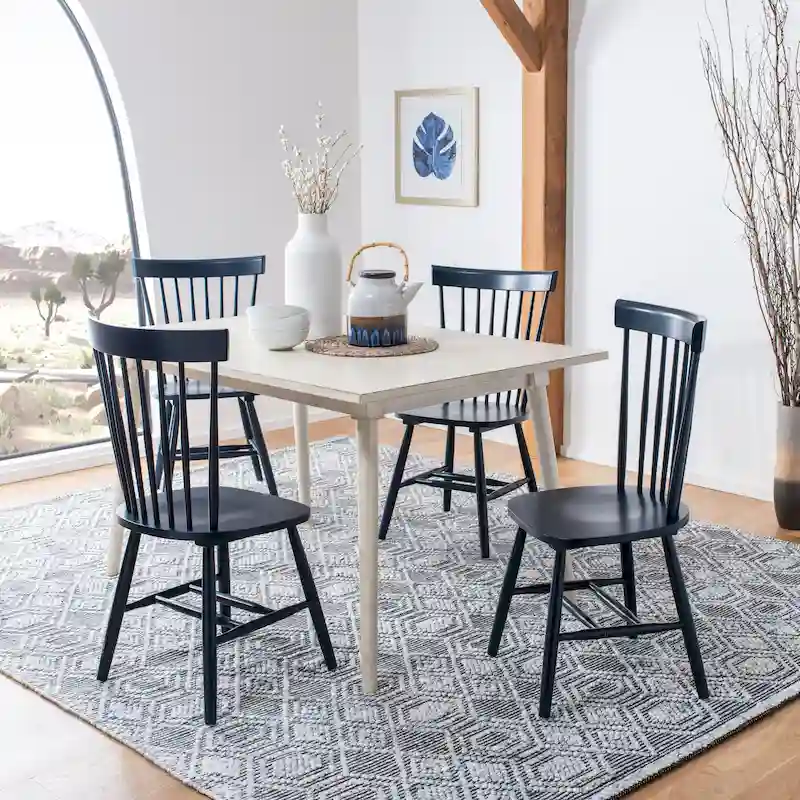SAFAVIEH Suhair Spindle Farmhouse Dining Chair (Set of 2) - 20.5 x 21 x 36 - 21W x 21D x 36H