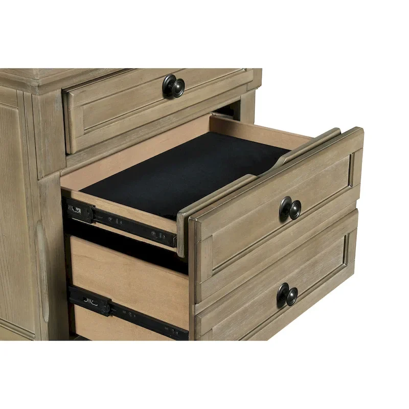 New Classic Furniture Salinger Pewter 5-Piece Bedroom Set with 2-Nightstand