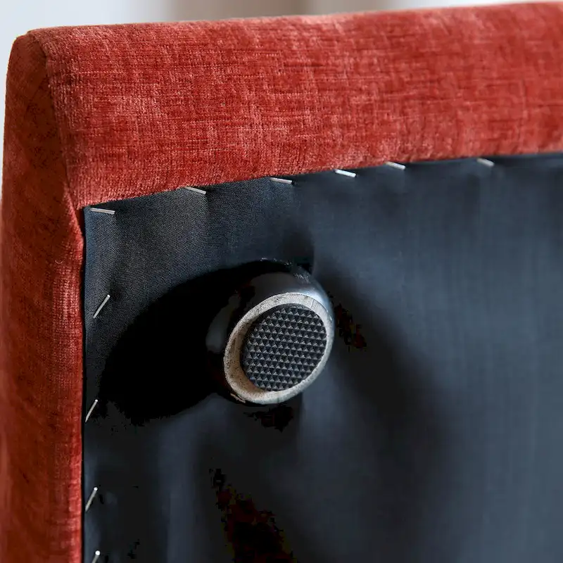 104 L-shape Chenille Modular Sofa Modern Sectional Semi-firm Sofa Couch with Ottoman